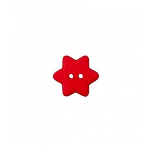 Boutons Étoiles Rouge 15 Mm X 4 - Union Knopf Rouge