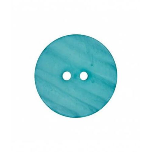 Boutons Polaire Turquoise 28 Mm X 2 - Union Knopf Turquoise Bleu