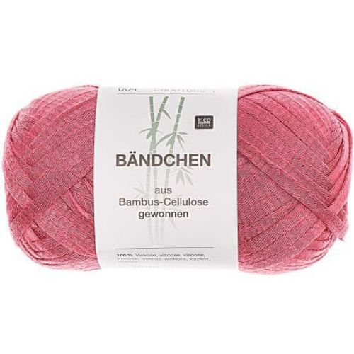 Pelote De Bambou Bandchen - Rico Design 04 Rouge