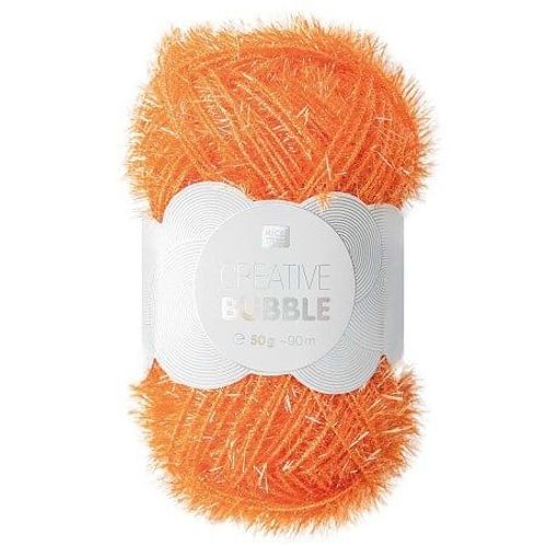 Pelotes De Fil À Tricoter Creative Bubble De Rico Design - Laissez Votre Imagination Prendre Forme Avec Ce Fil Éponge ! 21 Orange