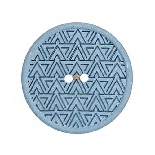 Boutons Recyclés Chanvre/Polyester 20 Mm X 2 - Prym Bleu Ciel