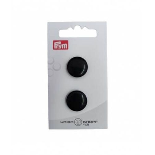 Boutons Rond En Polyester À Queue 18mm X2 - Prym Noir