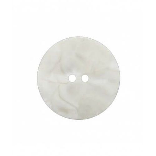 Bouton Rond Ondulé 2 Trous 18 À 23mm - Prym 18 Blanc