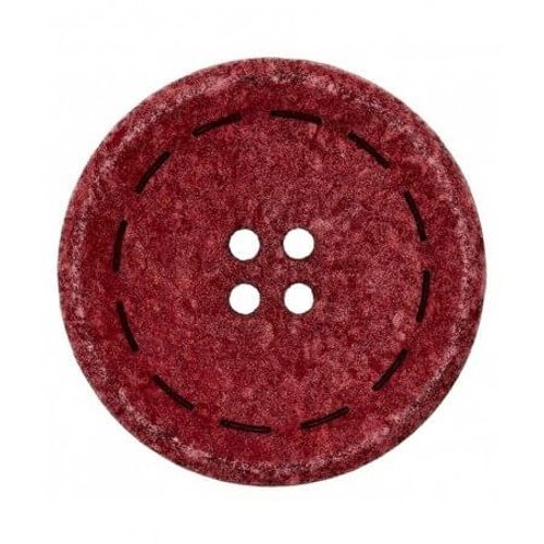 Boutons Coton Et Polyester Recyclé 4 Trous 20mm X3 - Prym Bordeaux Rouge