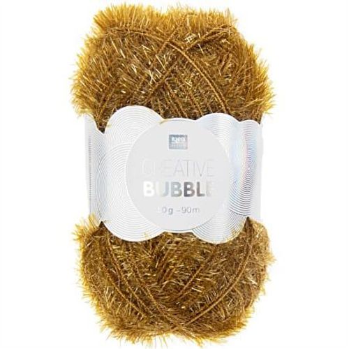 Pelotes De Fil À Tricoter Creative Bubble De Rico Design - Laissez Votre Imagination Prendre Forme Avec Ce Fil Éponge ! 35 Ocre Jaune