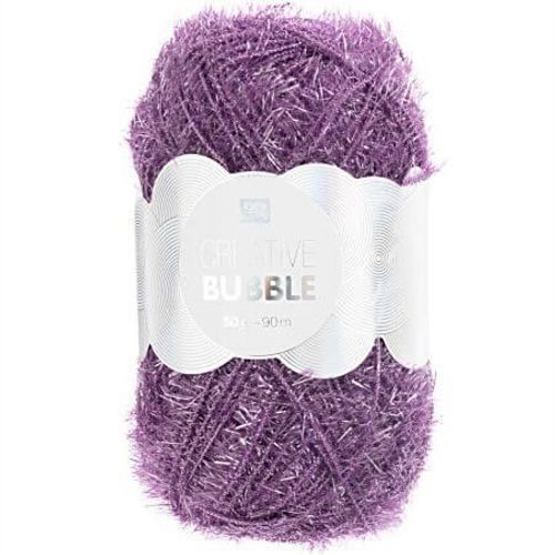 Pelotes De Fil À Tricoter Creative Bubble De Rico Design - Laissez Votre Imagination Prendre Forme Avec Ce Fil Éponge ! 39 Violette Violet