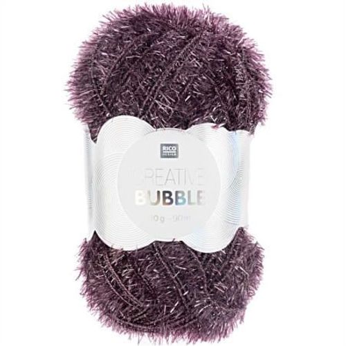 Pelotes De Fil À Tricoter Creative Bubble De Rico Design - Laissez Votre Imagination Prendre Forme Avec Ce Fil Éponge ! 38 Mauve Violet