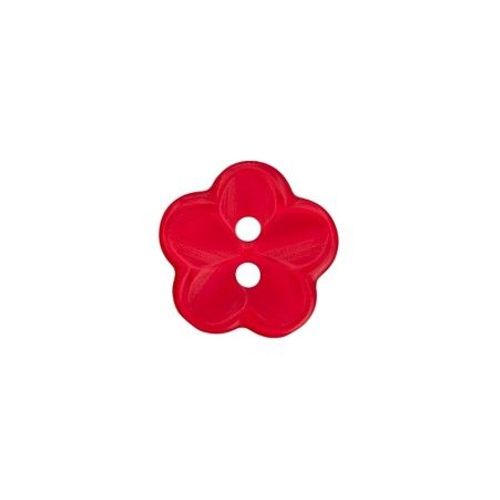 Boutons Fleurs Blanc 18 Mm X 3 - Union Knopf Rouge