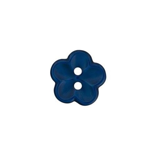 Boutons Fleurs Blanches 12 Mm X 4 - Union Knopf Bleu Marine
