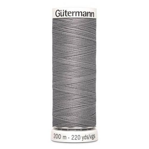 Fil À Coudre 100% Polyester 200m - Gütermann 493 Gris