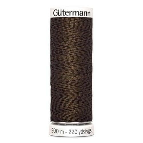 Fil À Coudre 100% Polyester 200m - Gütermann 816 Marron