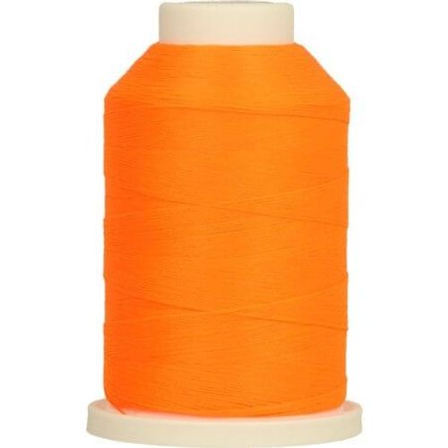 Fil Mousse À Surjeter Aeroflock N°100 Madeira - 1000m - Madeira 9937 Orange Fluo