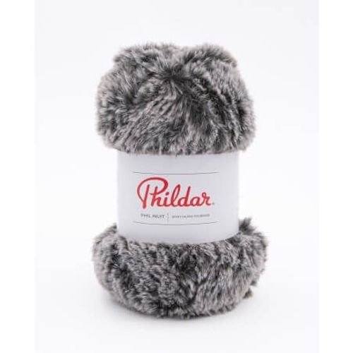 Pelote De Fourrure À Tricoter Phil Inuit - 100gr - Phildar Dark Noir
