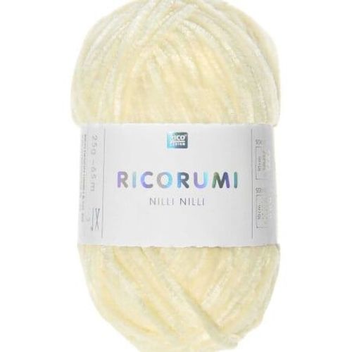 Pelote Ricorumi Nilli Nilli : La Chenille Polyester Pour Des Amigurumis Élégants - 25 Gr - Rico Design 03 Jaune