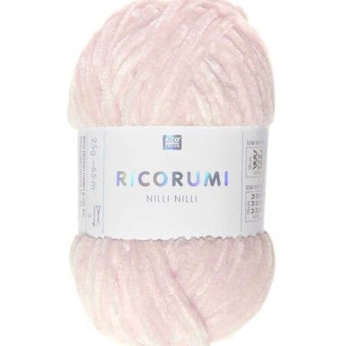 Pelote Ricorumi Nilli Nilli : La Chenille Polyester Pour Des Amigurumis Élégants - 25 Gr - Rico Design 06 Rose