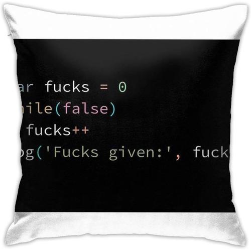 Fucks Donné Calculatrice Script Coussin Housse De Coussin Taie D'oreiller Décorative Pour Canapé Chambre 45cm * 45cm