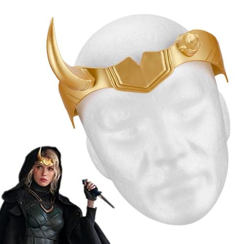 Masque Loki de la mythologie nordique pour fête de carnaval d'halloween,  casque, accessoire de Costume de Cosplay pour adultes 