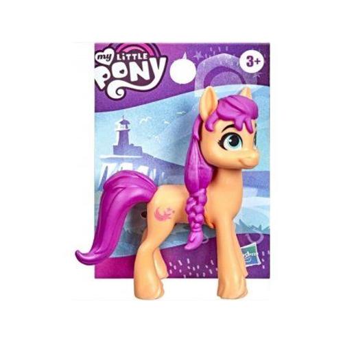 Coffret My Little Pony - Poney Orange Sunny Starscout 8 Cm - Set Petit Poney + Carte Tigre