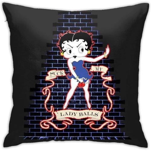 Housse De Coussin Betty Boop Pour Canapé, Lit, Chaise, Décoration D'intérieur (45,7 X 45,7 Cm)