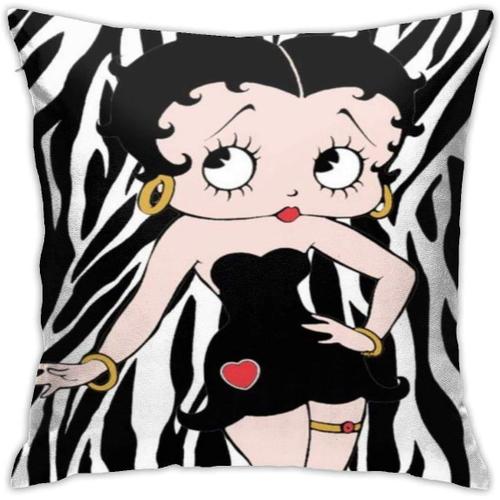 Housse De Coussin Betty Boop Pour Canapé, Lit, Chaise, Décoration D'intérieur (45,7 X 45,7 Cm)