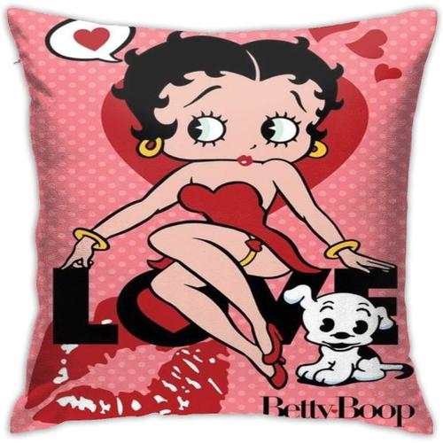 Housse De Coussin Betty Boop Pour Canapé, Lit, Chaise, Décoration D'intérieur (45,7 X 45,7 Cm)