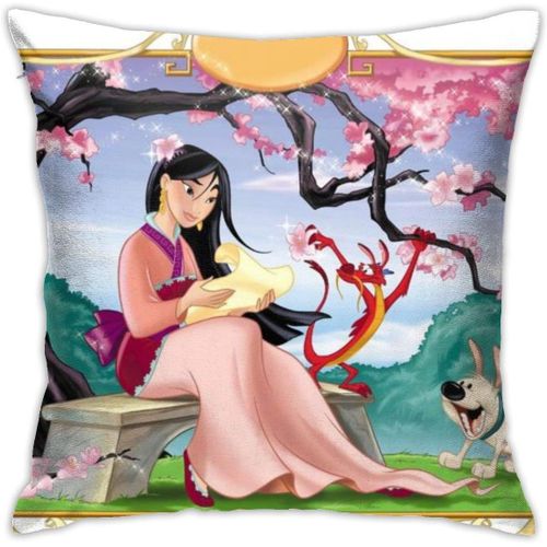 Hua Mulan ? Housses De Coussin Décoratives En Coton, Pour Salon, Canapé, Lit, Taies D'oreiller Douces, 45cm X 45cm