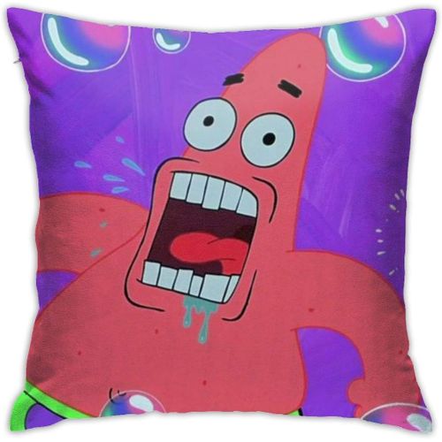 Pat Star ? Housses De Coussin Décoratives En Coton, Pour Salon, Canapé, Lit, Taies D'oreiller Douces, 45cm X 45cm