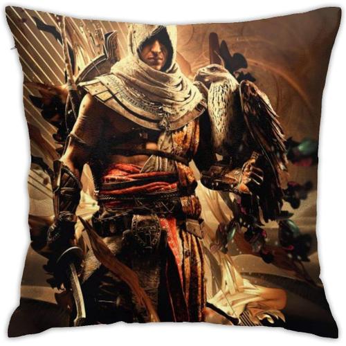 Jeu Assassin's Creed Taies D'oreiller Décoratives En Coton Pour Salon Canapé Canapé-Lit Taies D'oreiller Douces 45 Cm * 45 Cm