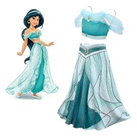 Costume de princesse Jasmine Gril Aladdin tenue fantaisie 100