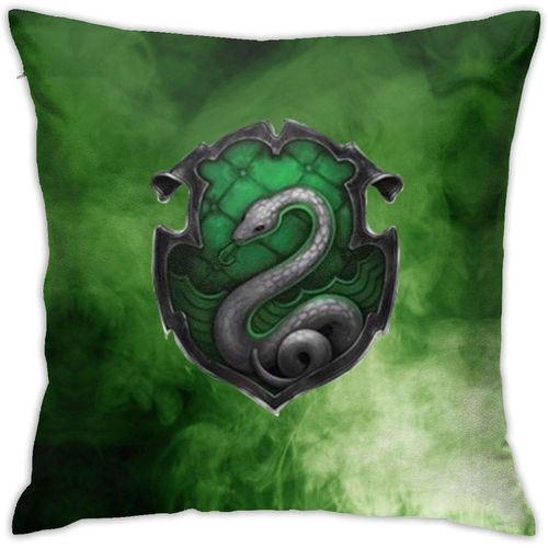 Ha-Rry Po-Tter Sly-Therin Housses De Coussin Décoratives 45cm * 45cm Housses De Coussin Pour Canapé De Voiture Canapé-Lit Oreiller Doux