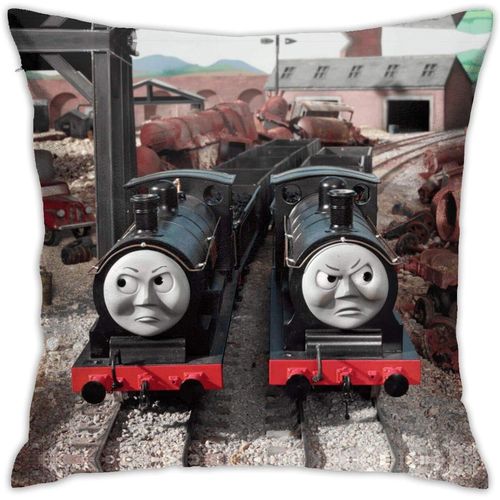 Thomas Le Moteur De Réservoir Et Ses Amis Housses De Coussin Décoratives 45cm * 45cm Housses De Coussin Pour Canapé De Voiture Canapé-Lit Doux