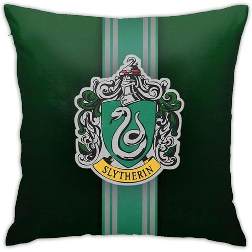 Ha-Rry Po-Tter Sly-Therin Housses De Coussin Décoratives 45cm * 45cm Housses De Coussin Pour Canapé De Voiture Canapé-Lit Oreiller Doux