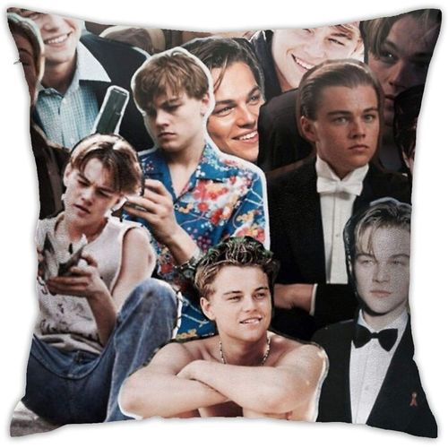 Leonardo Dicaprio ? Housses De Coussin Décoratives, Collage, 45cm X 45cm, Pour Voiture, Canapé, Lit, Oreiller Doux