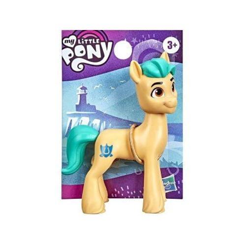 Coffret My Little Pony - Poney Jaune Hitch Trailblazer 8 Cm - Set Petit Poney + Carte Tigre