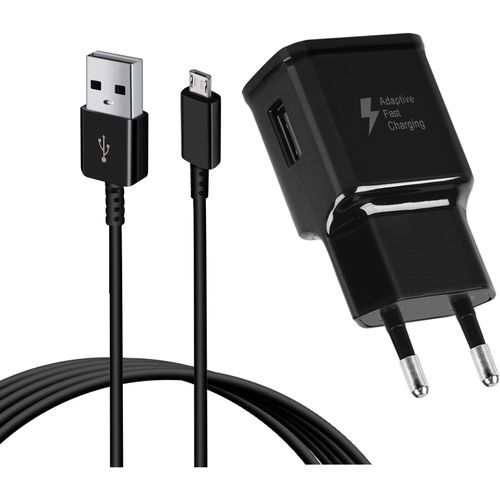 Meimieshop-Chargeur Pour Samsung Charge Rapide,Usb Secteur Et 1,5m Cable Micro Usb Compatible Avecgalaxy S7 S6 Edge S5 S4 S3 J7 J5 J3 Note 5,Huawei P Smart,Redmi Note 5 6 Pro,Wiko,Kindle,Lg,Htc,Ps4