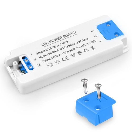 meimieshop-Transformateur Led 30W,Transformateur Led Entrée 220 V-240V,Sortie Dc 12V 1.5A,Ampoule Led Driver Convertisseur Conducteur Alimentation De Tension Constante,Pour Mr16,G4,Gu5.3,Gu4,Mr11,1 Pièce