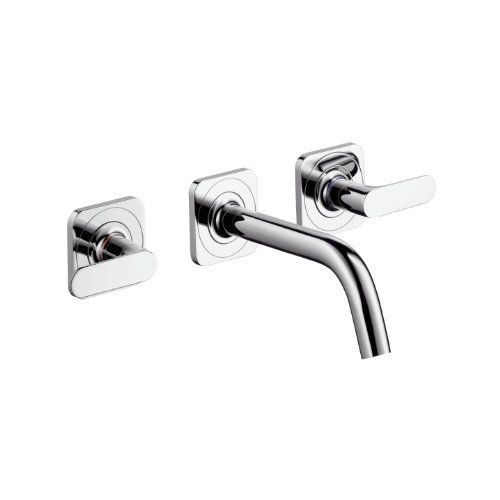 Hansgrohe 34313000 7846119 Citterio M Kit de Couleurs avec écoulement 166 mm pour Robinetterie à 3 trous avec rosace Chromé