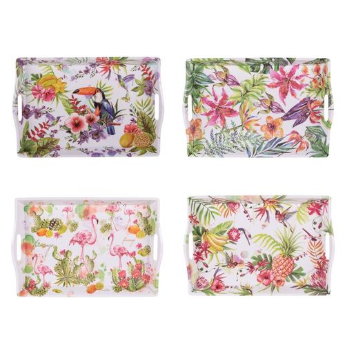 Plateau Tropical 47x32 Cm (1 Modèle Aléatoire)