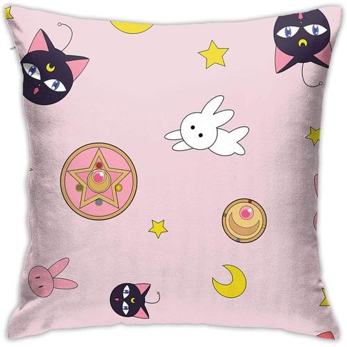 Fée Clochette Luna Housse De Coussin Carrée Douce À Ressort 45,7 X 45,7 Cm, Décoration D'intérieur Pour Canapé, Chambre À Coucher, Salon, Voiture