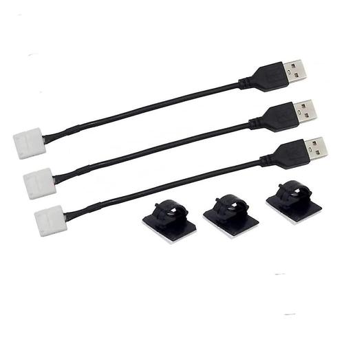 Connecteur de bande lumineuse LED USB ou DC à 2 broches 8mm 10mm, connecteur  rapide sans soudure Applicable au bricolage 5 - DC5V