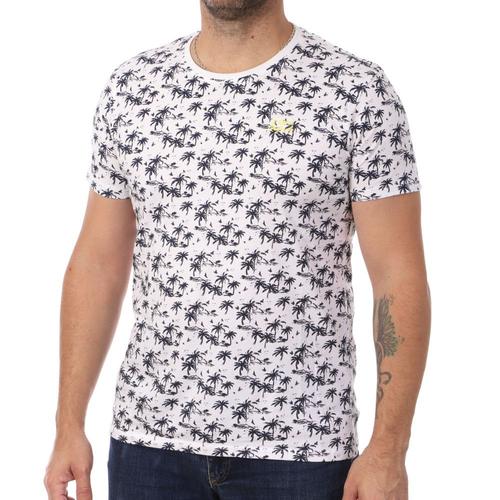 T-Shirt Blanc Homme Lee Cooper Otez