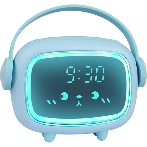 Z-C Réveil numérique pour enfants Simulateur de lever de soleil, Time Angel  Réveil LED pour chambre à coucher avec réveil et veilleuse Horloges de  chevet rechargeables alimentées par secteur