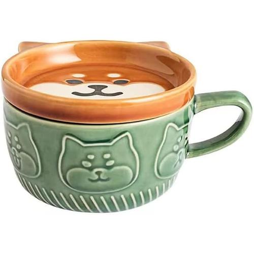 Tasse Panda Tasse à café en céramique mignonne avec couvercle et