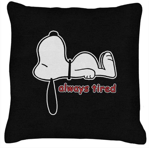 Coussin Snoopy Toujours Fatigué 18"X18