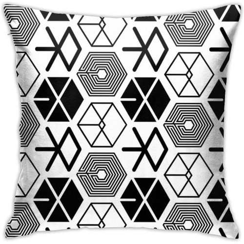 Exo Logo Motif 2 Coussin Housse De Coussin Taie D'oreiller Décorative Pour Canapé Chambre 18 "X 18