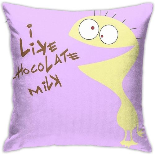 Housse De Coussin I Like Chocolate Milk, Taie D'oreiller Décorative Pour Canapé Et Chambre À Coucher, 18x18 Pouces