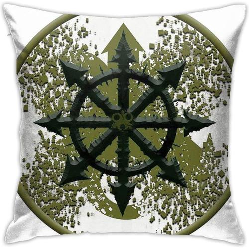 Nurgle Warhammer 40k Symbole Coussin Couvre-Lit Taie D'oreiller Décorative Taie D'oreiller Pour Canapé Chambre 18"X18"-Style4-Taille Unique