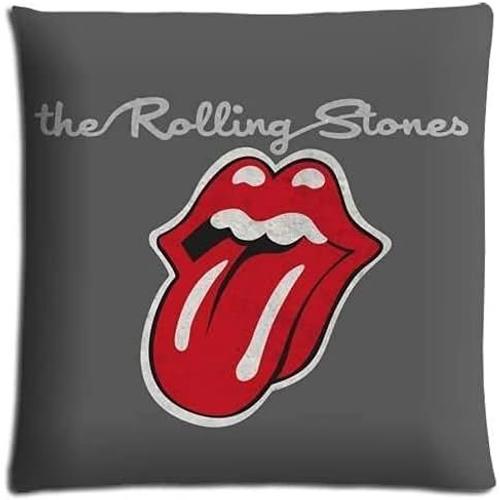 Personnalisé Les Rolling Stones Décor À La Maison Doux Jeter Taie D'oreiller Coussin Personnalisé Taie D'oreiller Housse De Protection Avec Fermeture Éclair 18 "X 18