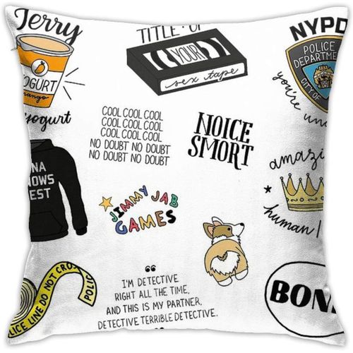 Brooklyn Nine Nine ? Housse De Coussin Artistique, Taie D'oreiller Décorative Pour Canapé Et Chambre À Coucher, 18x18 Pouces