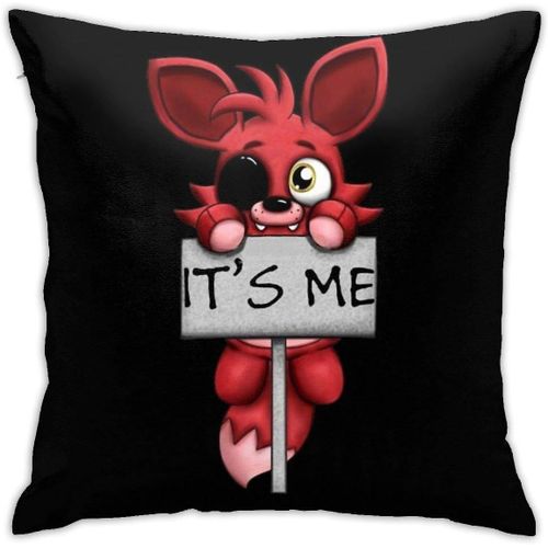 Fnaf Five Nights At Freddys Foxy Fox Housse De Coussin Décorative Pour Canapé Et Chambre À Coucher 45,7 X 45,7 Cm -5